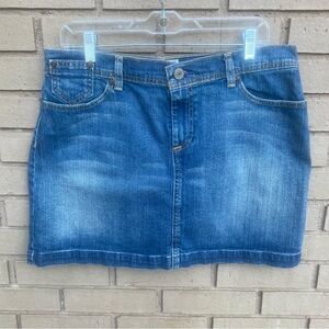 Vintage Y2K Old Navy Low Waist Denim Mini Skirt Size 12